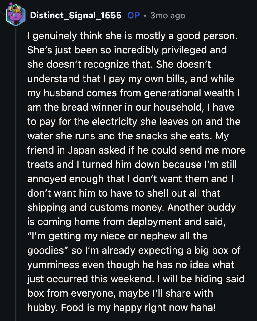 While Melody's privileged life explains her behavior, it shouldn't excuse it.