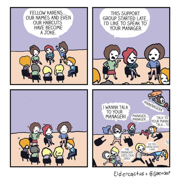 11. When sharing is Karen