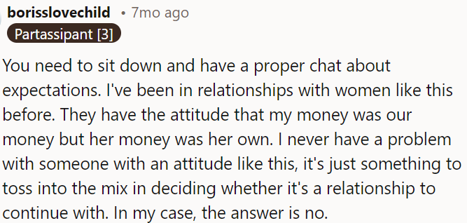 They need to discuss expectations openly.