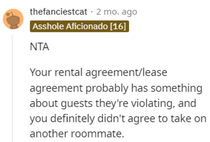 They were definitely violating something