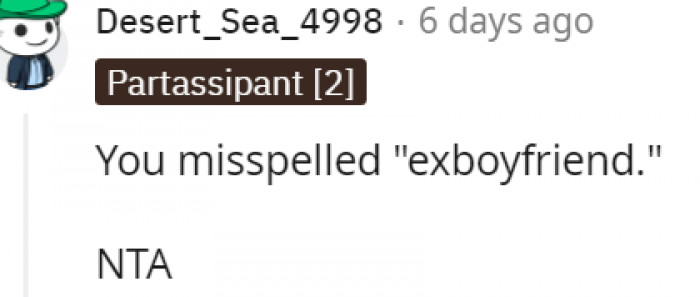 6. There should be an ex there