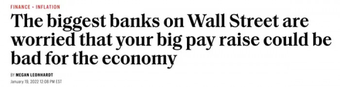 20. Banks are blaming workers' wages, too.