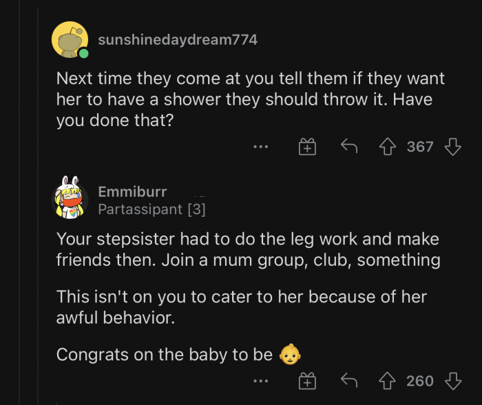 That's not OP's responsibility. That's the last thing a pregnant woman should be worrying about.