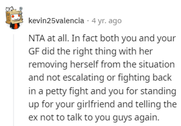 Removing yourself from the situation