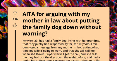 "Their Last Family Dog Was Put Down The Same Way" - Man Lashes Out At MIL For Secretly Euthanizing Beloved Family Dog Without Telling His Wife