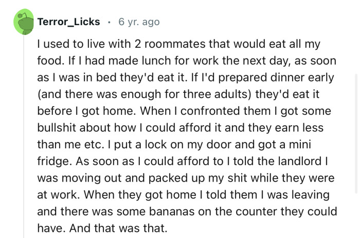 OP can take a leaf from this Redditor