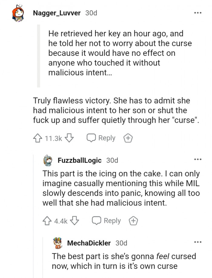 She Has to Admit She Had Malicious Intent