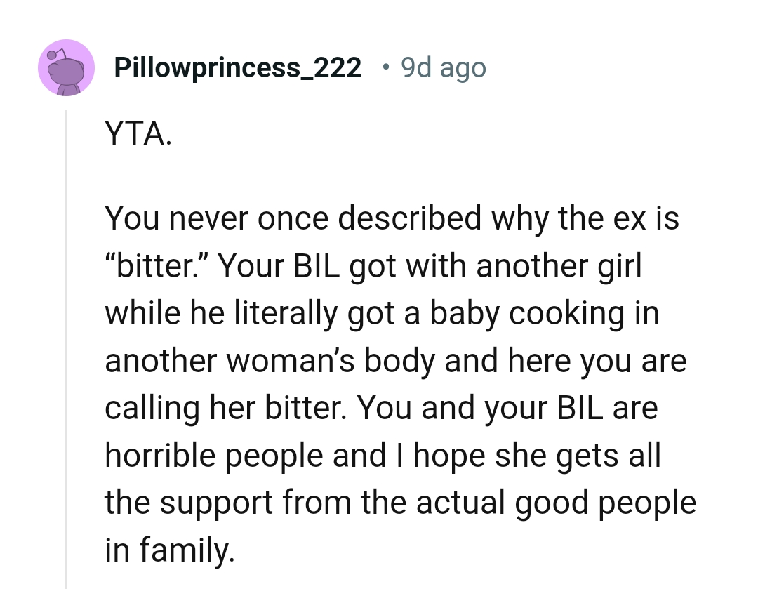 The OP and the BIL Are Horrible People