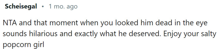 Exactly what he deserved...