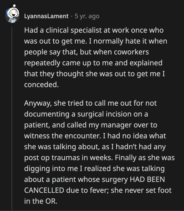 22. Having the last word against a coworker hell-bent on getting you in trouble is satisfying.