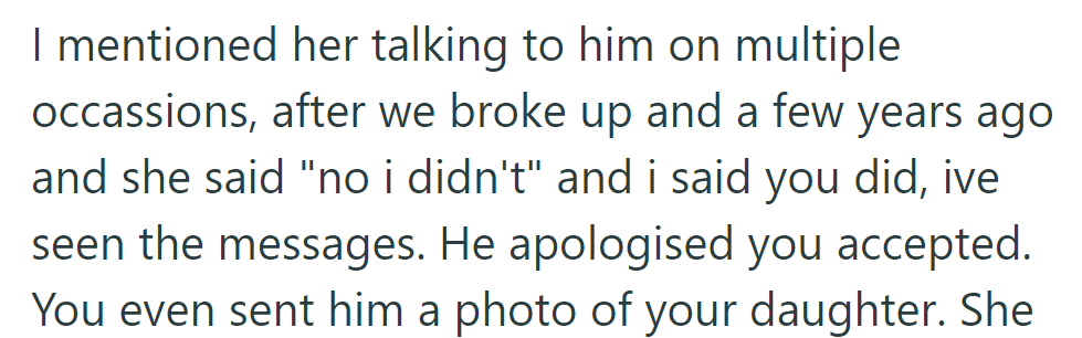 She denied it, but OP insisted they've seen messages, including an apology the sister accepted.