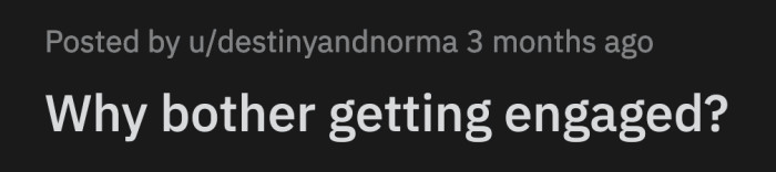 OP was tired and allowed her dad's fiancée to catch up to her. She berated OP for not congratulating her on her wonderful news.
