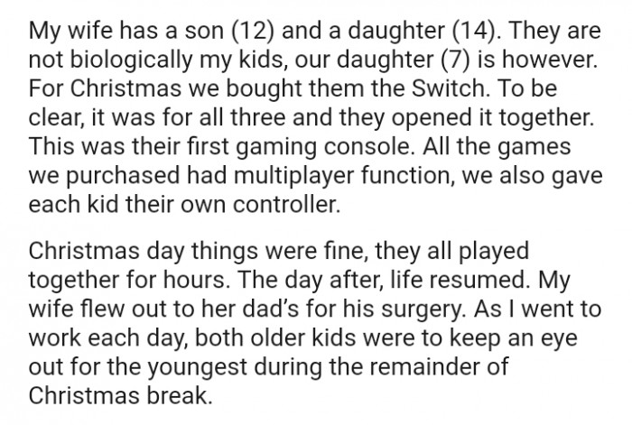 All the games we purchased had multiplayer functions, and they also gave each kid their own controller.