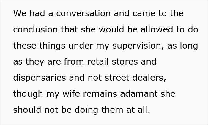 My wife remains adamant