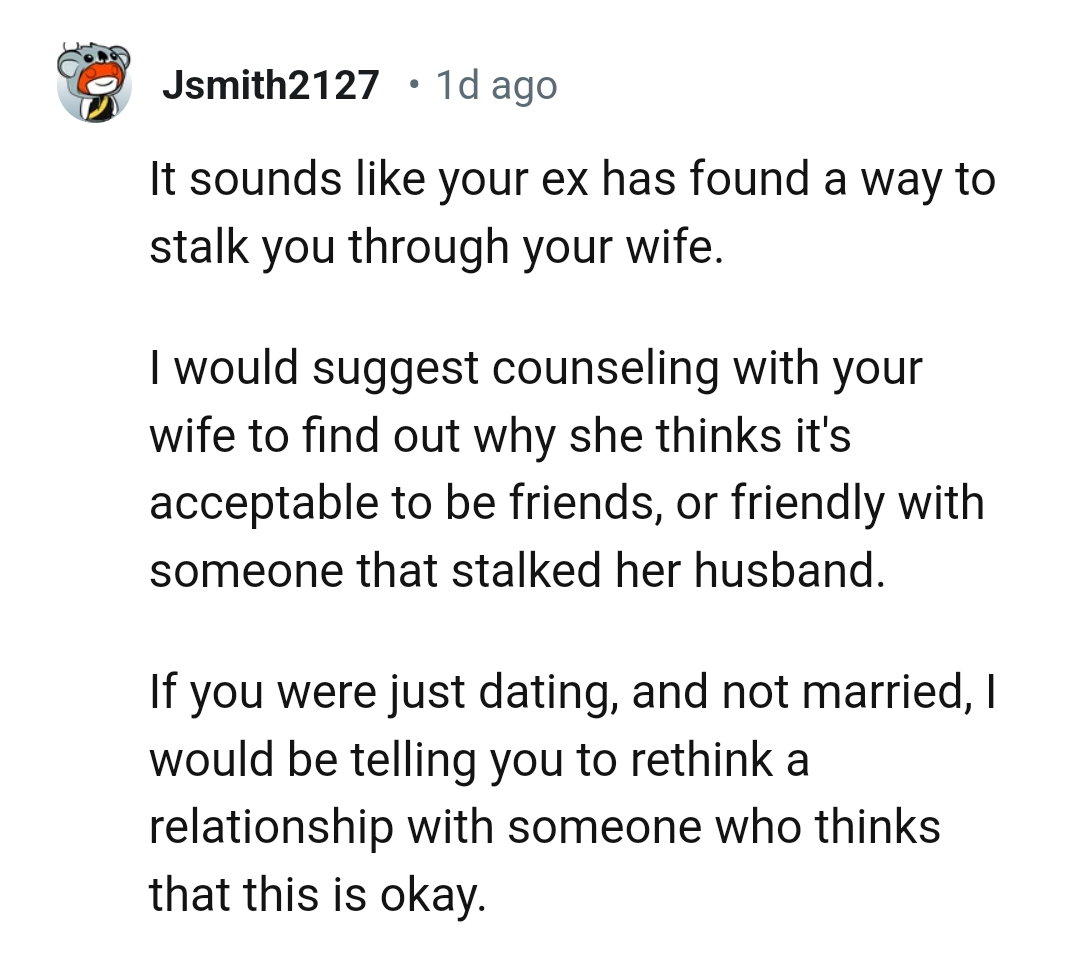 This Redditor would be telling the OP to rethink