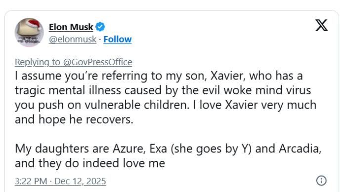 In response, the 54-year-old responded by both deadnaming and misgendering Wilson, writing: 