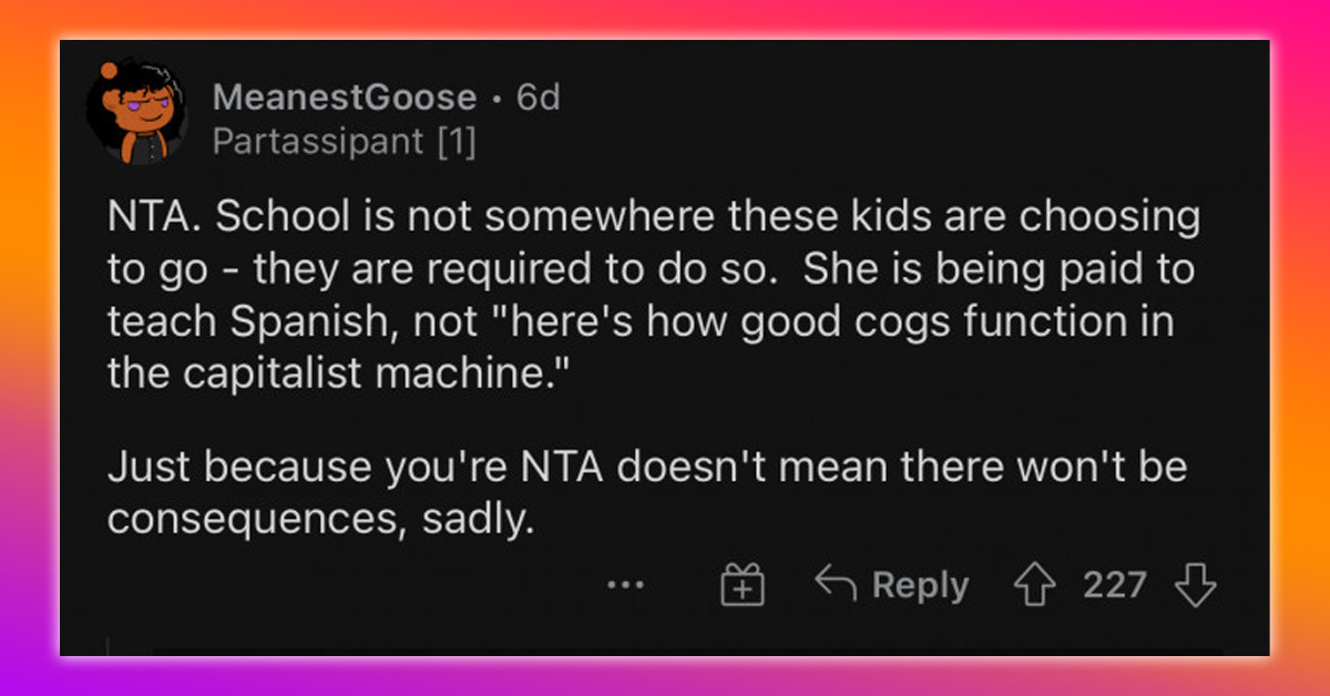 Student Snaps At Teacher After She Made A Classmate Wait 20 Mins Outside And Refused To Open The Door