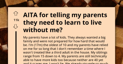 Parents of Ten Kids Freak Out as Their Firstborn, Parentified at an Early Age, Vows Not to Support Them as Soon as He Turns 18
