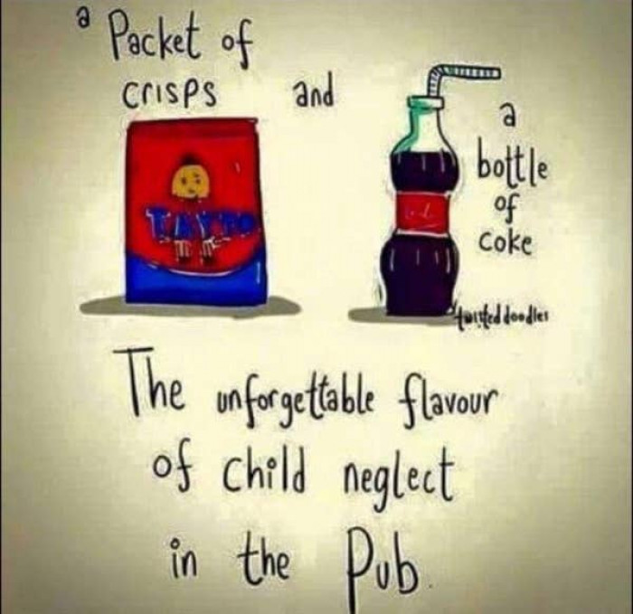 17. Taking kids to bars.