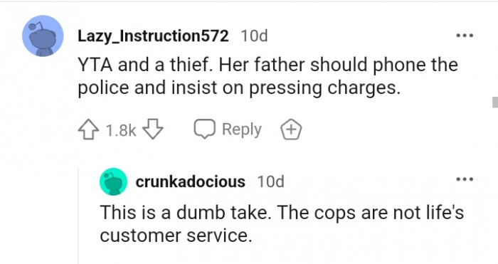 What this Redditor believes the father should do