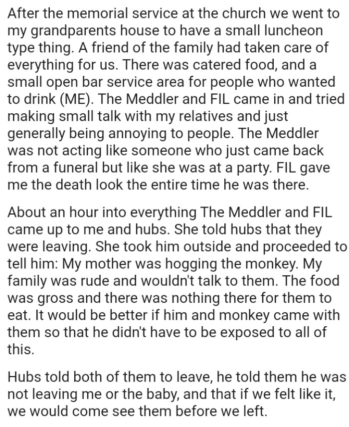 There was catered food and a small open bar service area for people who wanted to drink