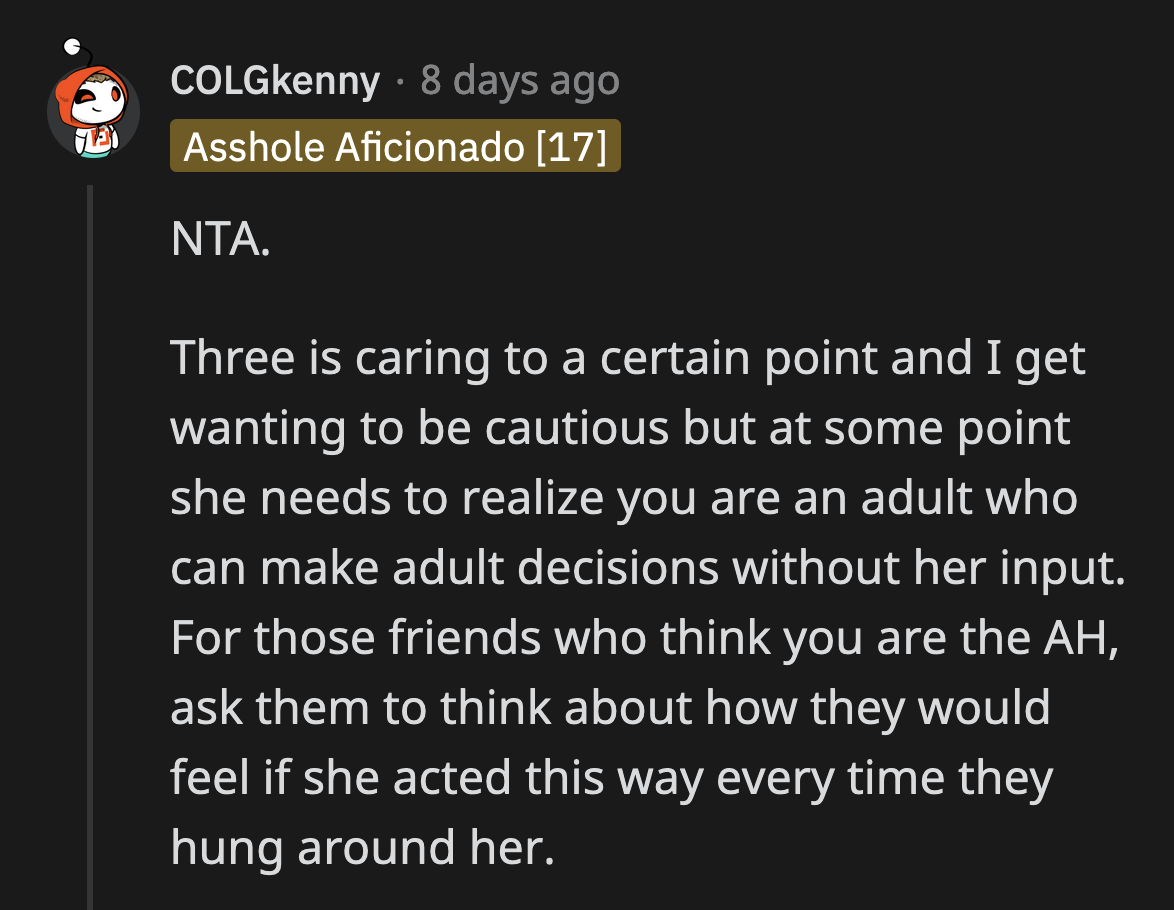 Would Laura Appreciate It If OP Was as Militant as She Was About Her Food Choices?