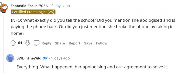 Some people had a few questions about further information.