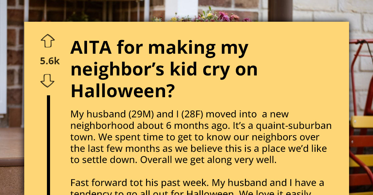 Couple’s Elaborate Halloween Setup Sparks Drama As Neighbor’s Kid Bursts Into Tears