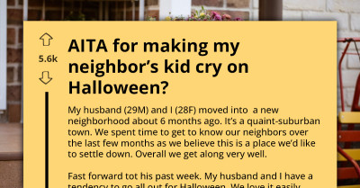 Couple’s Elaborate Halloween Setup Sparks Drama As Neighbor’s Kid Bursts Into Tears