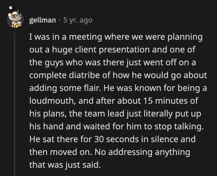 3. Silence works best in an in-person meeting. Muting them on Zoom might not be tolerated.