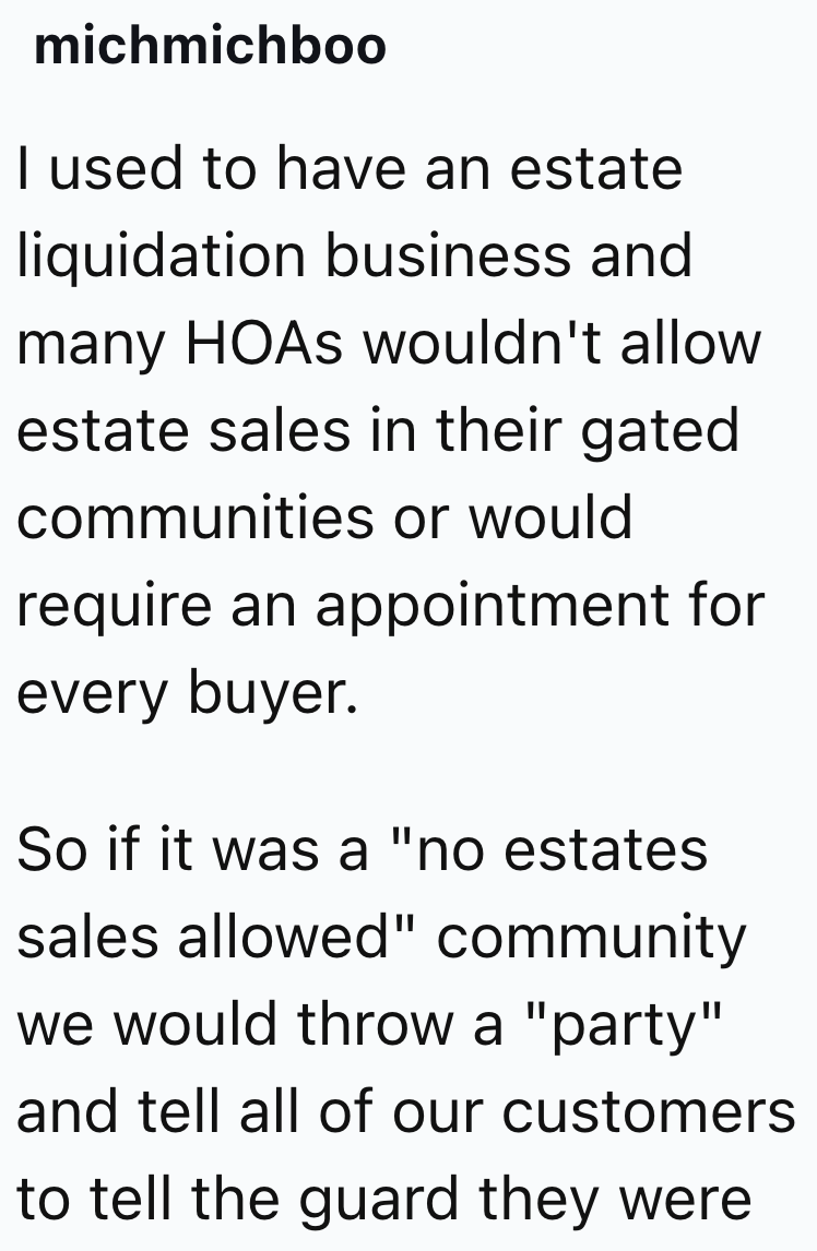 Gated communities...