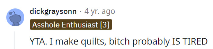 Well, well, well, looks like we have a sassy quilter in the house!