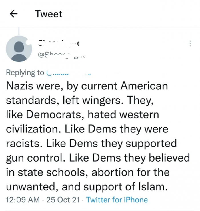 6. This comment about the Nazis