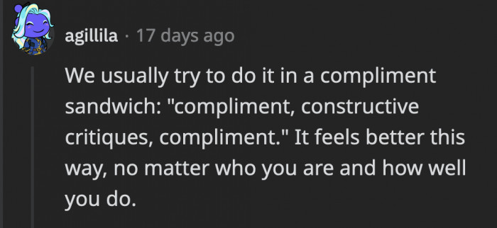 Compliment sandwich
