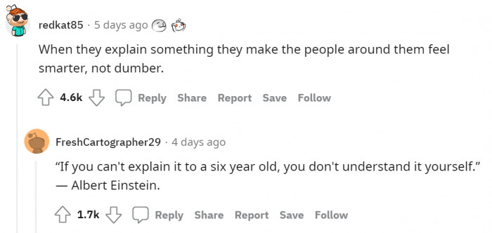 Albert Einstein couldn't have said it any better.