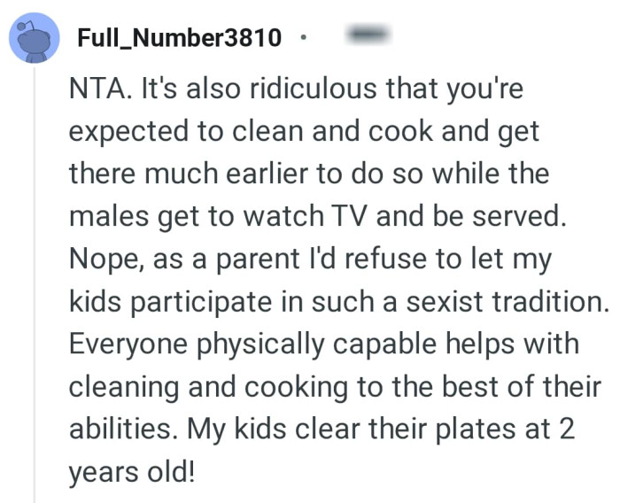 They expect the OP to clean?