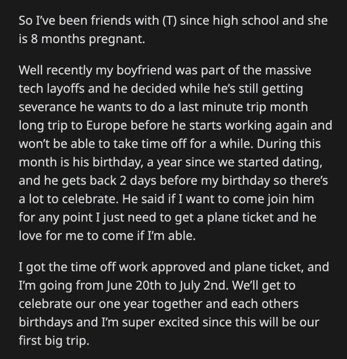 OP understands why her friend is upset, but everything she said felt like an attack on OP's relationship with her boyfriend