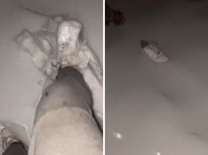 "WCGW Kicking Snow"