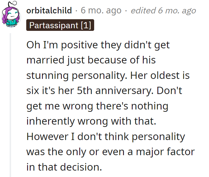 Stunning personality or impeccable timing? Sixth birthday, fifth anniversary—sounds like someone's got a knack for synchronized milestones!