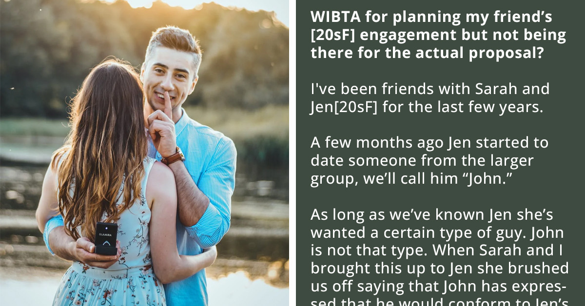 Redditor Doesn't Want To Be There For Her Friend's Proposal