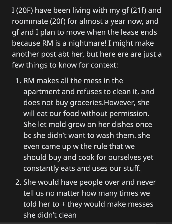 She asked her to make more when OP said she didn't cook any for them