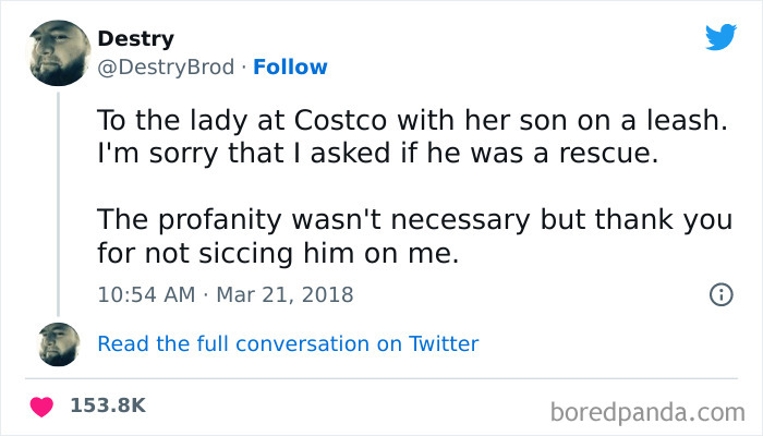 11. Thank You for Not Siccing Him on Me