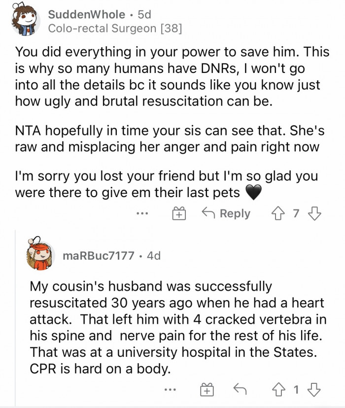 #7 “You did everything in your power to save him.”