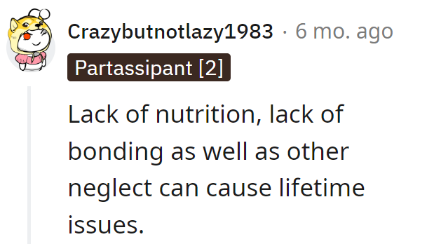 Skipping Nutrition and Bonding? That's a Lifetime Subscription to the 