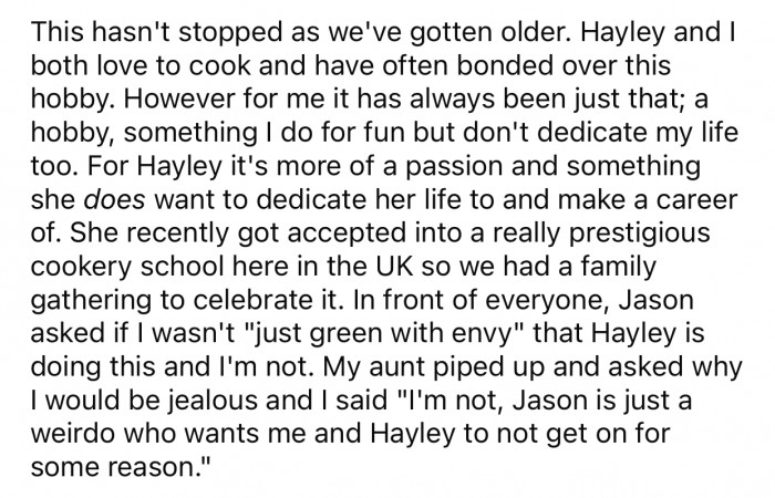 It got to the point where OP couldn't take it anymore, so he had to say something about it.