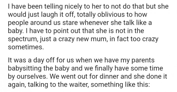 We finally have some time to ourselves