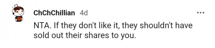 They shouldn't have sold out their shares