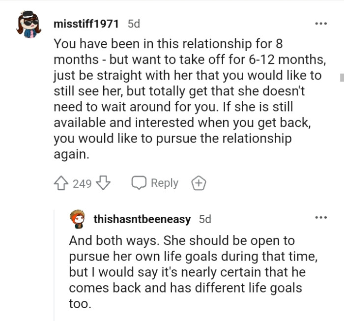 Just be straight with her that you would still like to see her