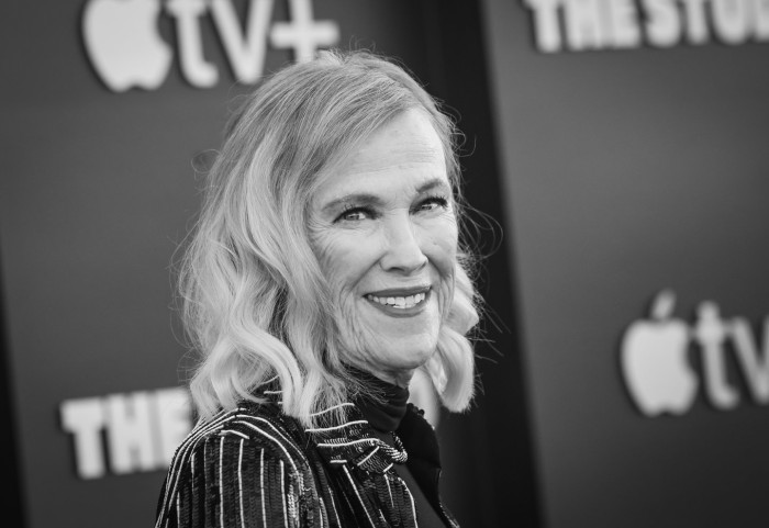 Catherine O’Hara on set celebrating her iconic role in Beetlejuice
