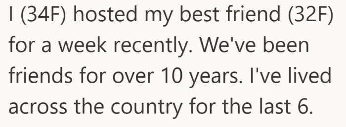 They have shared a decade of memories, even while living on opposite sides of the country.